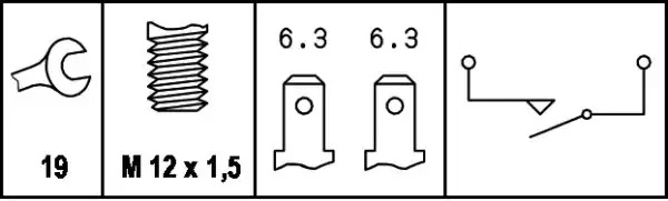 Переключатель HELLA 6ZF 004 842-001