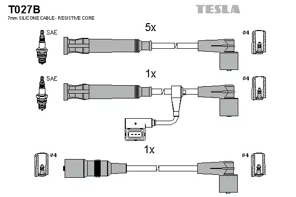 Комплект электропроводки TESLA T027B