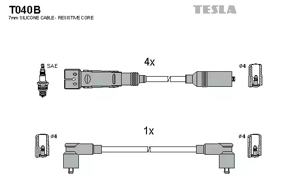 Комплект электропроводки TESLA T040B