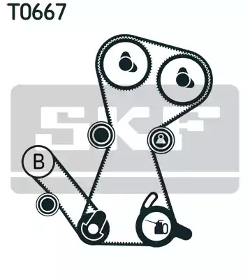 Ременный комплект SKF VKMA 95649 (VKM 75613, VKM 75624, VKM 85140, VKMT 95649, VKMT 95666-2)