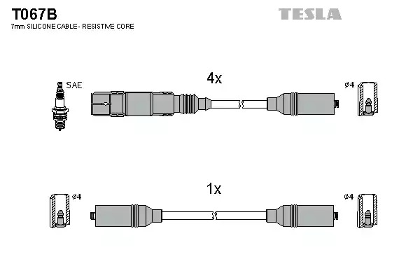 Комплект электропроводки TESLA T067B