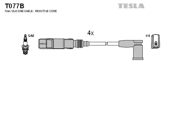 Комплект электропроводки TESLA T077B