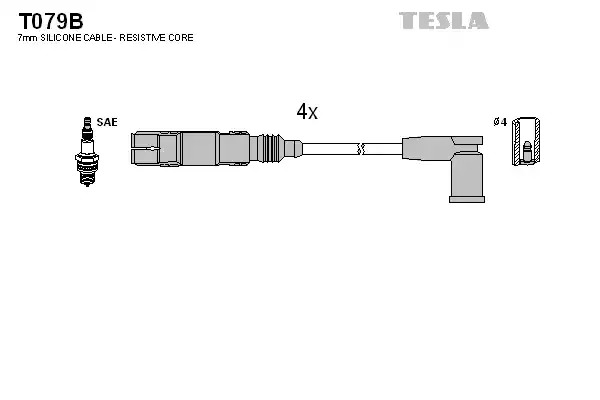 Комплект электропроводки TESLA T079B