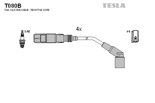 Комплект электропроводки TESLA T080B