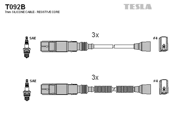 Комплект электропроводки TESLA T092B