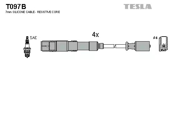 Комплект электропроводки TESLA T097B