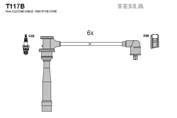 Комплект электропроводки TESLA T117B