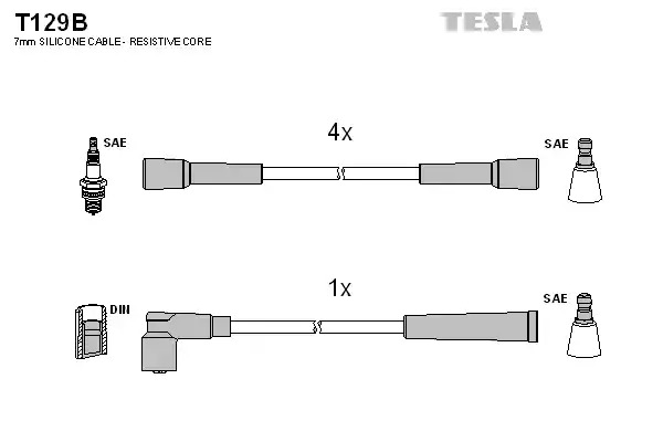 Комплект электропроводки TESLA T129B