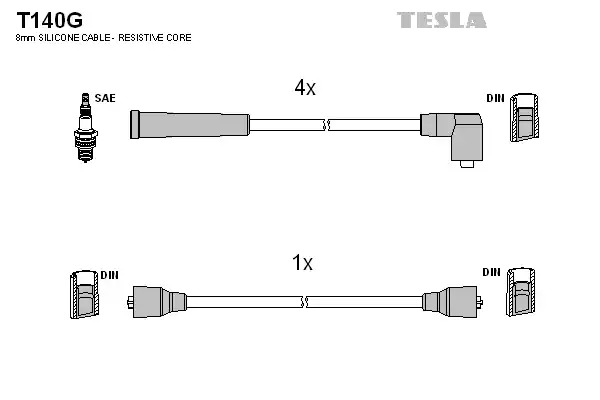 Комплект электропроводки TESLA T140G