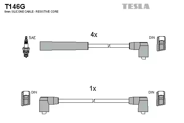 Комплект электропроводки TESLA T146G