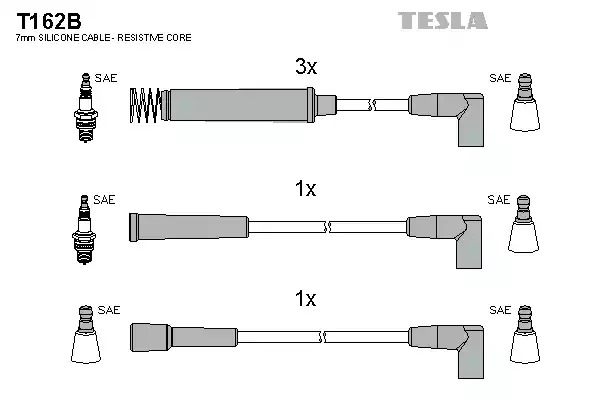 Комплект электропроводки TESLA T162B