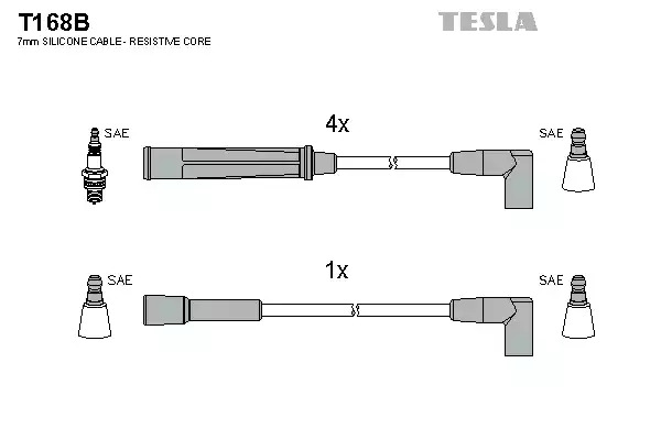 Комплект электропроводки TESLA T168B