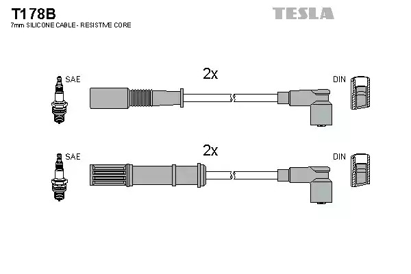 Комплект электропроводки TESLA T178B