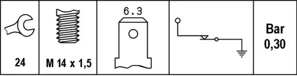 Переключатель HELLA 6ZL 003 259-171