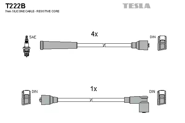 Комплект электропроводки TESLA T222B