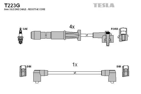 Комплект электропроводки TESLA T223G