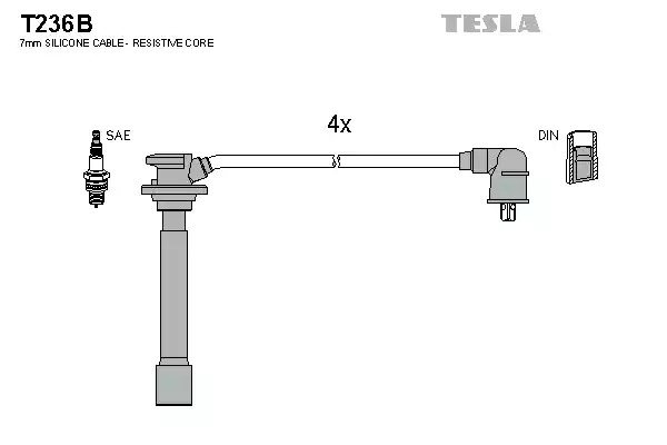 Комплект электропроводки TESLA T236B