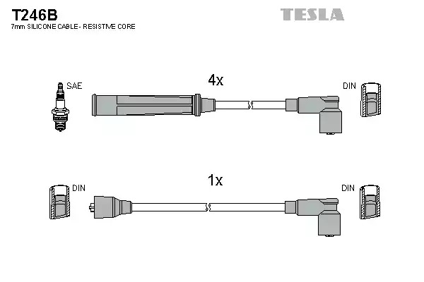 Комплект электропроводки TESLA T246B