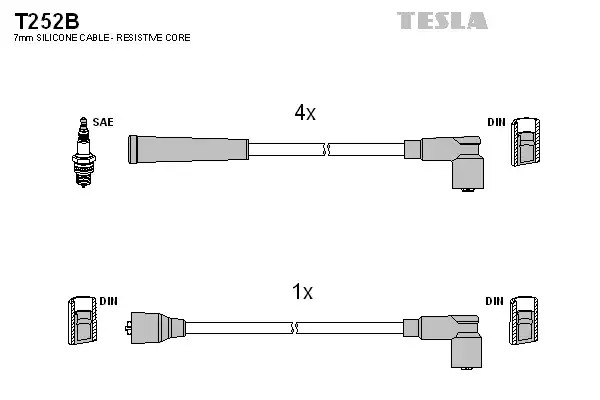 Комплект электропроводки TESLA T252B