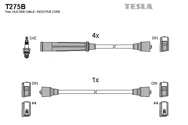 Комплект электропроводки TESLA T275B