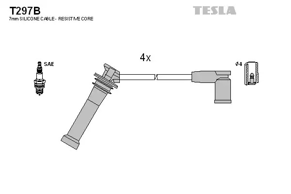Комплект электропроводки TESLA T297B