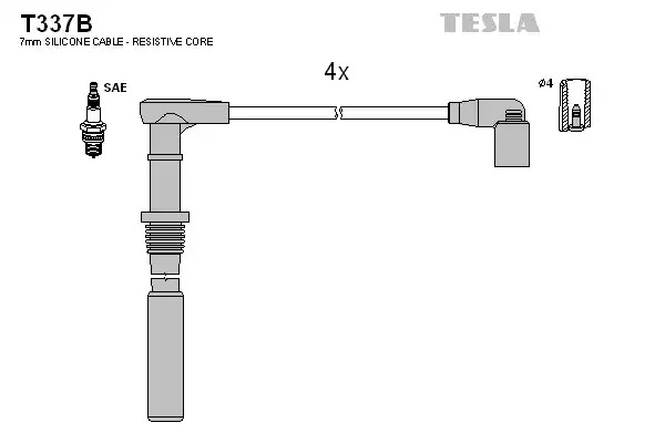 Комплект электропроводки TESLA T337B