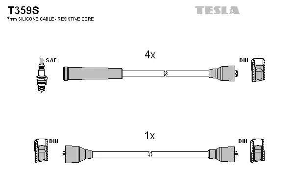 Комплект электропроводки TESLA T359S