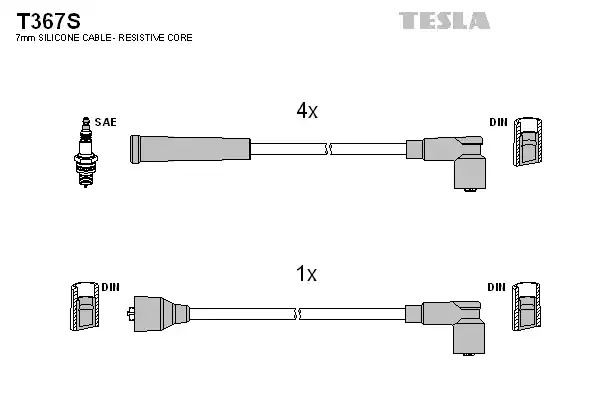 Комплект электропроводки TESLA T367S