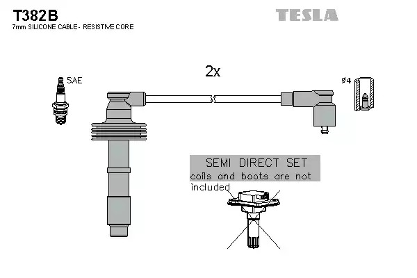 Комплект электропроводки TESLA T382B