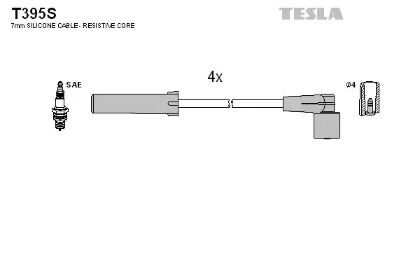 Комплект электропроводки TESLA T395S