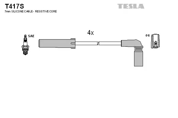 Комплект электропроводки TESLA T417S