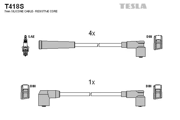 Комплект электропроводки TESLA T418S