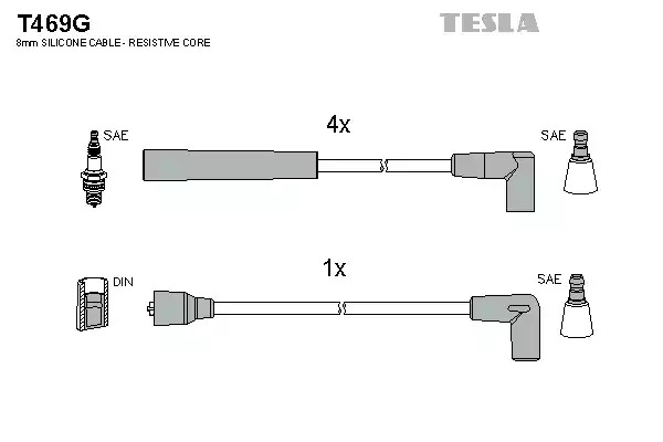 Комплект электропроводки TESLA T469G