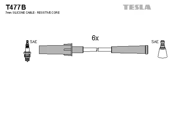 Комплект электропроводки TESLA T477B