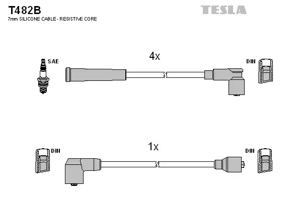 Комплект электропроводки TESLA T482B