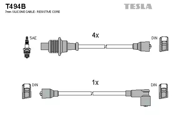 Комплект электропроводки TESLA T494B
