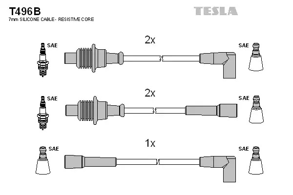 Комплект электропроводки TESLA T496B