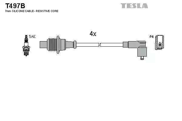 Комплект электропроводки TESLA T497B