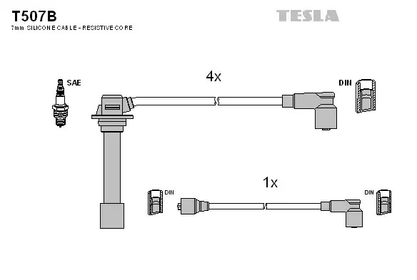 Комплект электропроводки TESLA T507B