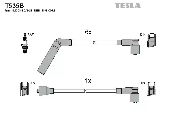 Комплект электропроводки TESLA T535B