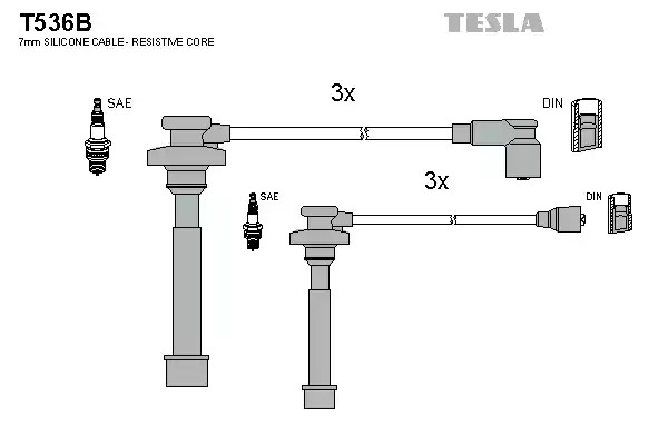 Комплект электропроводки TESLA T536B