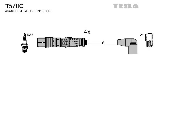 Комплект электропроводки TESLA T578C