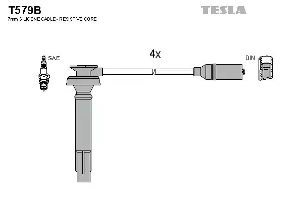 Комплект электропроводки TESLA T579B