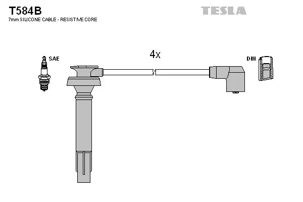 Комплект электропроводки TESLA T584B