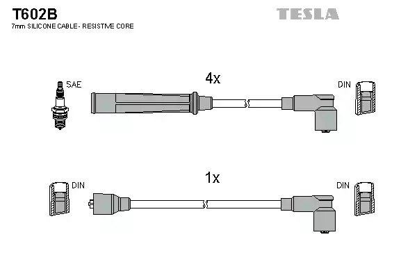 Комплект электропроводки TESLA T602B