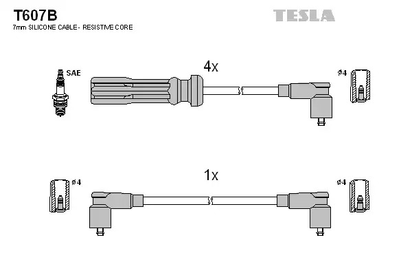 Комплект электропроводки TESLA T607B