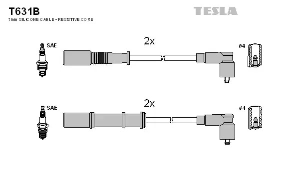 Комплект электропроводки TESLA T631B