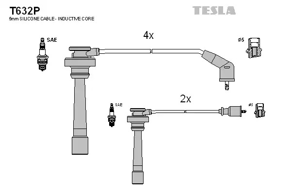 Комплект электропроводки TESLA T632P