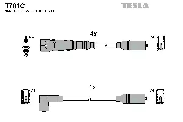 Комплект электропроводки TESLA T701C