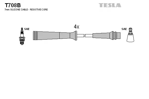 Комплект электропроводки TESLA T708B